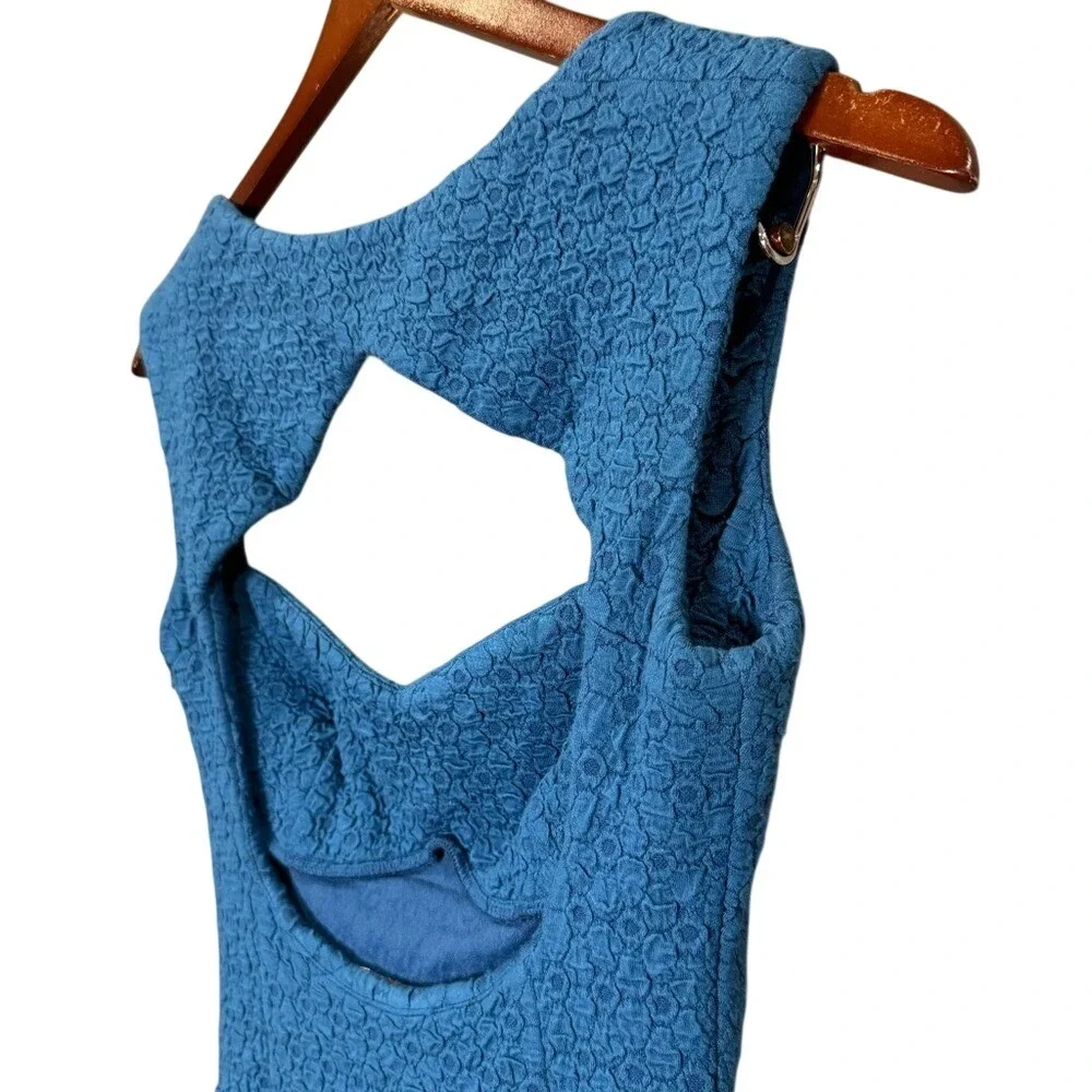 NWT Opening Ceremony, blue minidress, Sleeveless, Cutout‎ back, Size L